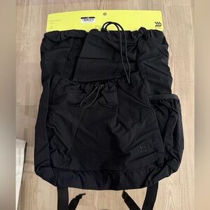 NWT All In Motion Black Backpack with Drawstring Closure